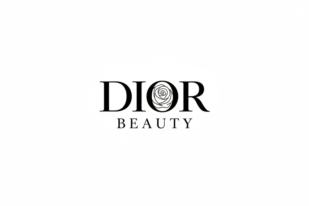 génére moi le logo en noir sur fond blanc de Dior Beauty